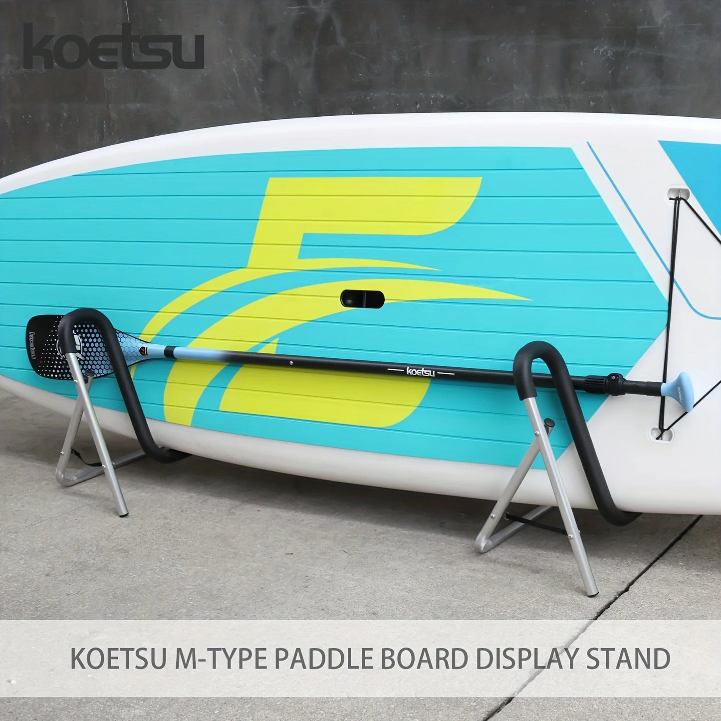 KOETSU-M Shaped Paddle Board, Kayak Display Stand, Aluminum Alloy Tubes, Foam Padding, Anti Scratch, Anti Bump,  2 Pack