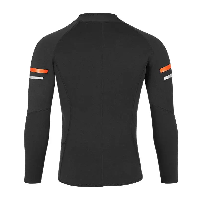 1.5mmDiving Suit Men's and Women's Long-Sleeved Diving Top Split Sun Protection Surfing Suit Dive Skin Winter Swimsuit