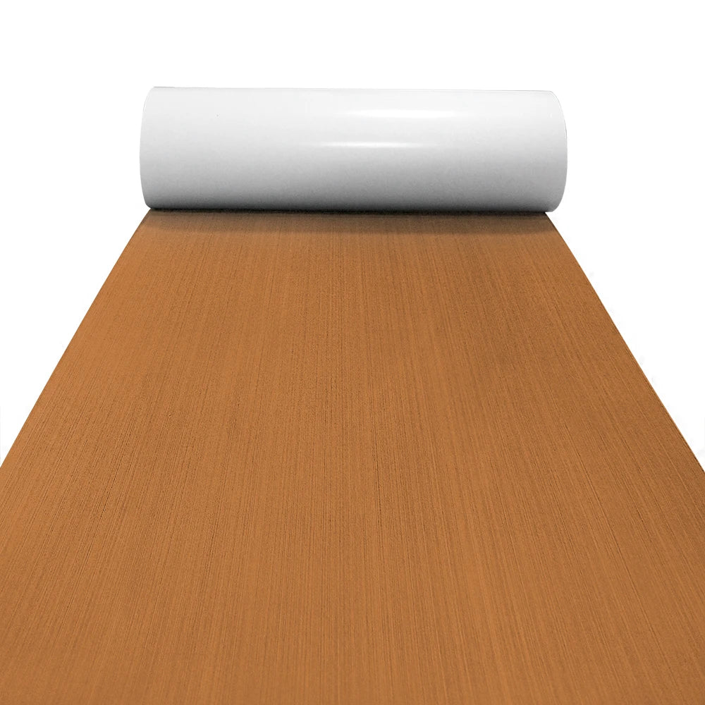 2400x900x5mm EVA Foam Faux Teak Boat Decking Mat Grey Plush Surface Self-adhesive Yacht Flooring Anti-Skid Mat Kayak Accessories