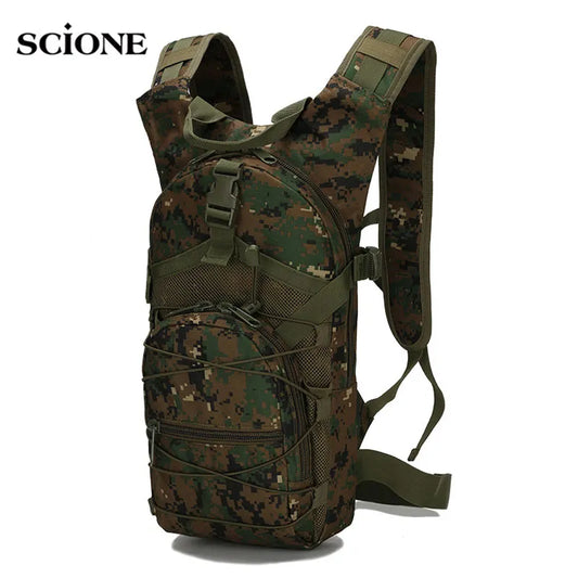 Mochila tática molle 15l 800d, mochila militar oxford para bicicleta, esportes ao ar livre, ciclismo, escalada, acampamento, exército xa568