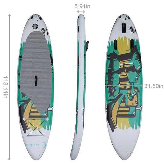 Ultra low price wholesale drop stitch thicker water standing DOUBLE CHAMBER inflatable SUP surfboard