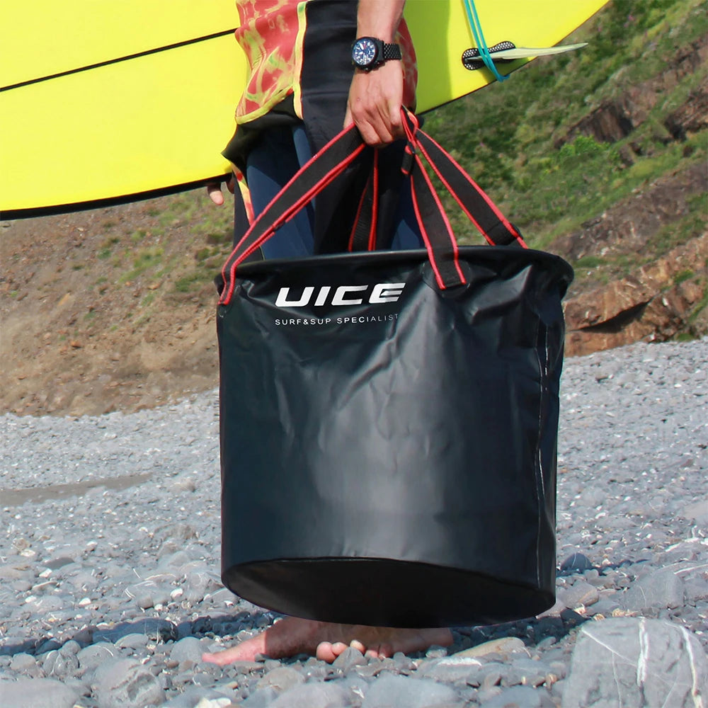 Sup acessórios saco de prancha de surf saco de mudança de roupa de mergulho balde de mudança de roupa de praia dobrável ao ar livre bolsa de transporte