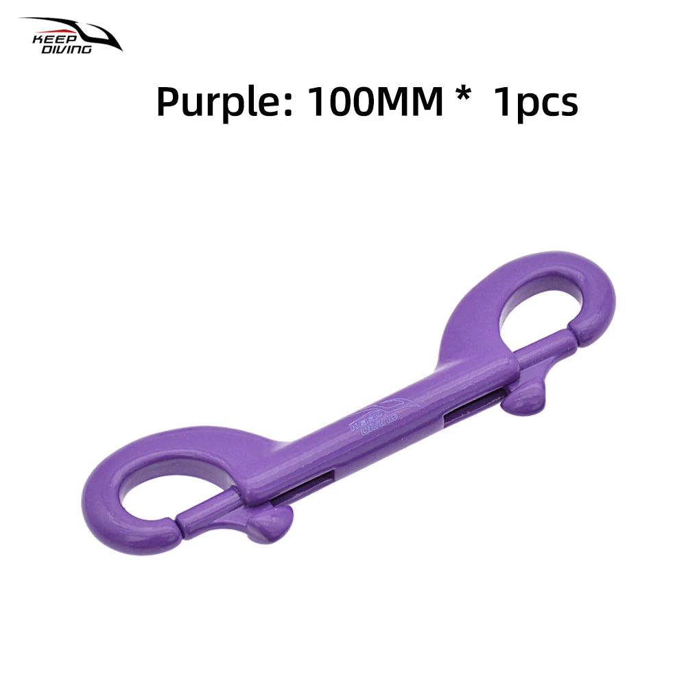 1 PCS KEEP DIVING 316 Stainless Steel Scuba Diving Double Ended Hook Accessory For Equipment BCD Chioce Snap Bolt kit Quick Draw
