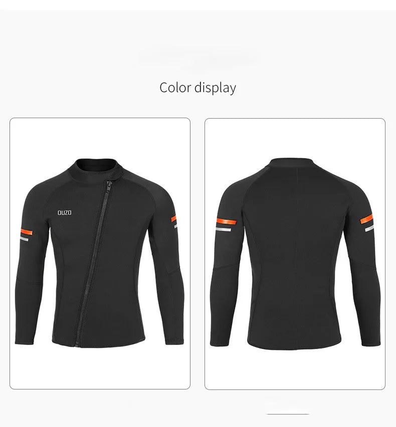 Men's 1.5mm Split Diving Suit Surfing Windproof Long Sleeve Jacket Neoprene Fishing Pants Professional Scuba Diving Clothes