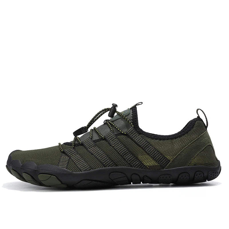 Green Water Shoes For Men Aqua Upstream Shoes New Breathable Mesh Beach Sandals Summer Sport Shoes Women Swimming Shoes Slippers