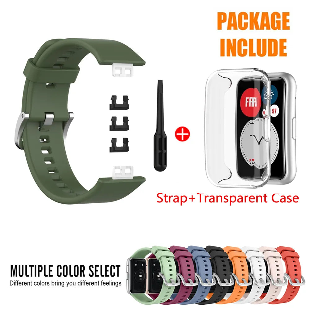 Watchbands For Huawei Watch Fit Strap Silicone Replacement Strap For Huawei Watch Fit new Correa Bracelet Strap