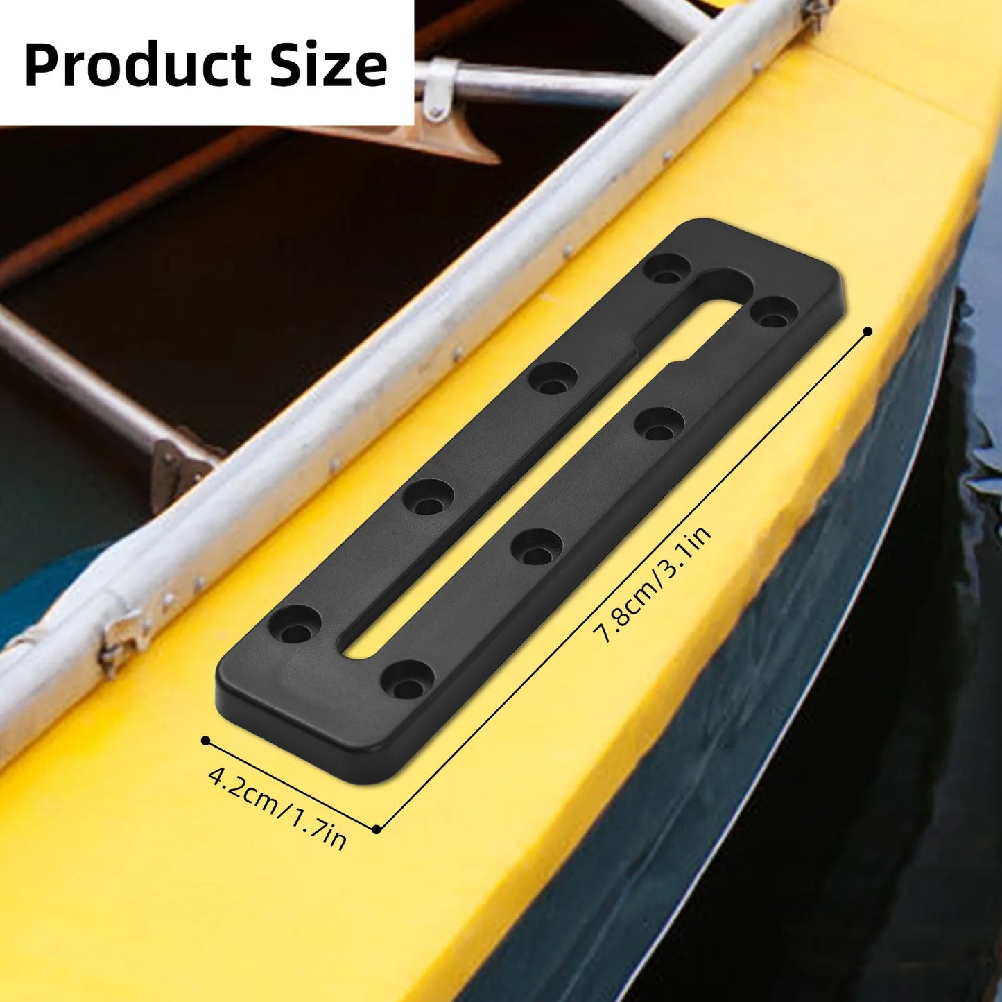 Fishing Rod Holder Adjustable Fishing Pole Holder with Plastic Kayak Rail Kayak Mount Track
