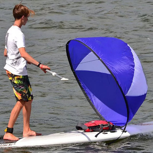 Barco de caiaque durável vento vela sup paddle board vela canoa curso vento paddle barcos a remo vento com janela clara surf