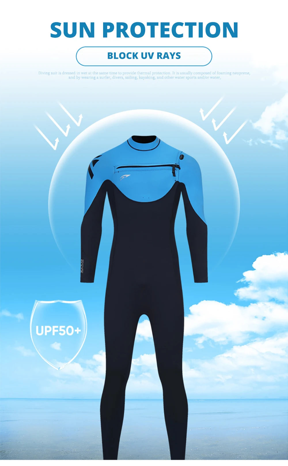 3/2MM Neoprene Wetsuit Surf Scuba Diving Suit Men Women Underwater Fishing Spearfishing Kitesurf Swimwear Wet Suit Equipment