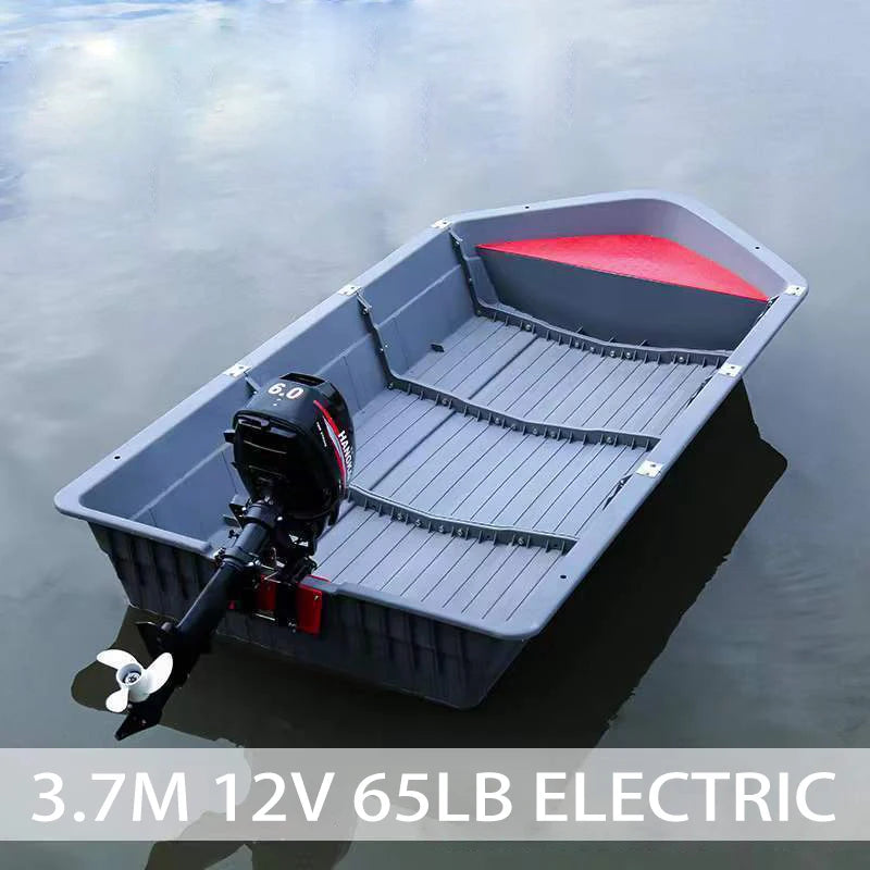 Modular PPR Folding Boat w/Silicone Seals & Air Bow Outboard-Ready Fishing Skiff w/Stainless Hardware Leak-Proof Assembly Craft