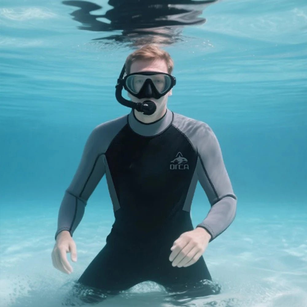 3MM Wetsuits Men Neoprene Diving Surfing Swimming Full Suits Cold Water Keep Warm Zipper Water Sports Full Diver Suit