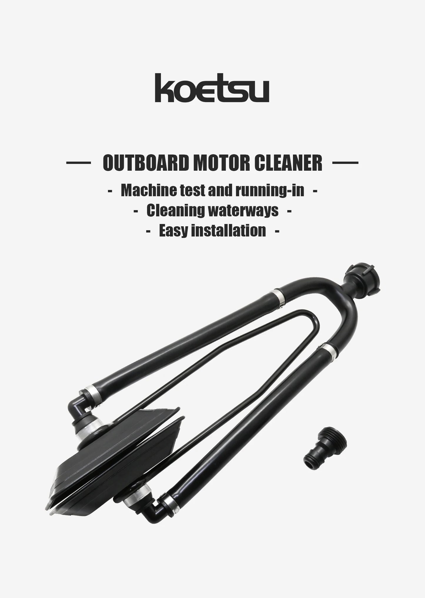 1PCS KOETSU Marine Universal Rectangular Outboard Motor Water Flusher Boat Ear Muff Engine Flusher for Marine Boat