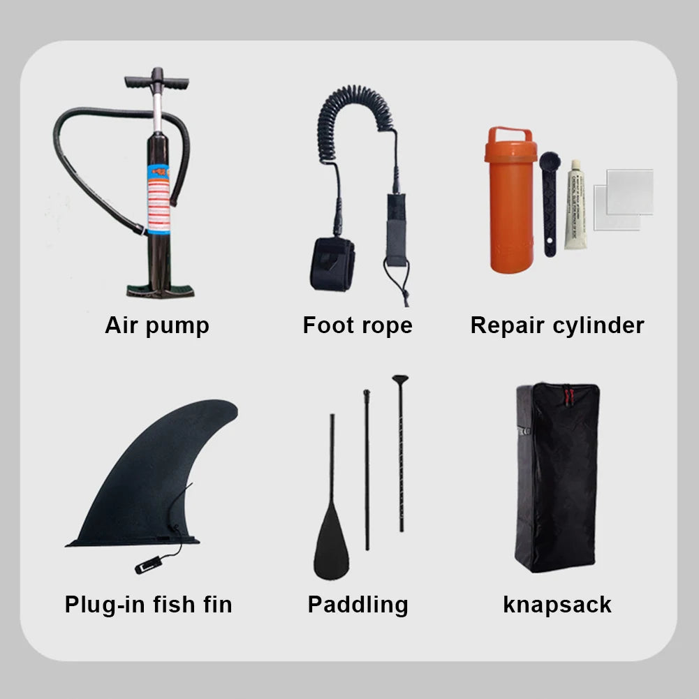 Inflatable Paddle Board Stand Up with Pump PVC Sup Board SUP Paddleboard Water Sports Paddle Board Outdoor Surfing Accessories