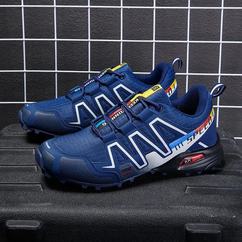 New Outdoor Hiking Shoes for Men Anti Slip and Waterproof Hiking Sports Shoes, Hiking Travel Shoes for Men Road Running Shoes