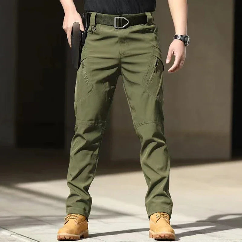 New Tactical Cargo Pants Elastic Outdoor Work Trousers Casual Autumn Waterproof Outdoor Hiking Multi-pocket Wear-resistant Pant