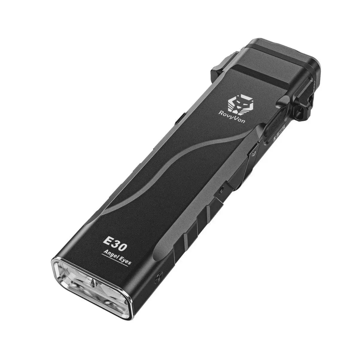 RovyVon Angel Eyes E30 Sleek Flat 2600 Lumens EDC Tactical Flashlight Mini Rechargeable Flashlights Torch Light
