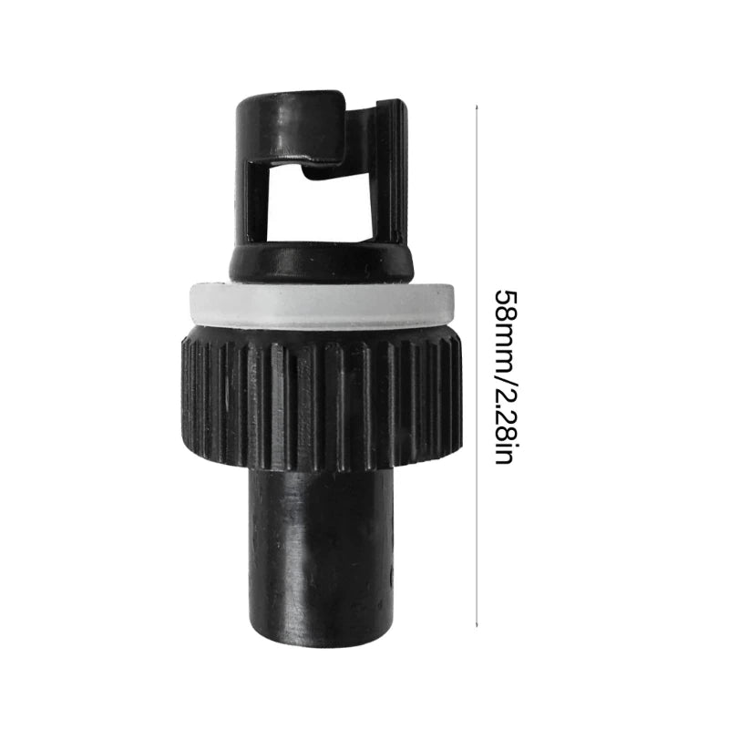 2Pcs Inflatable Kayak Boats Air Foot Hose Adapter Valves Adapter for Inflatables Foot Kayak Air Valves Adapter