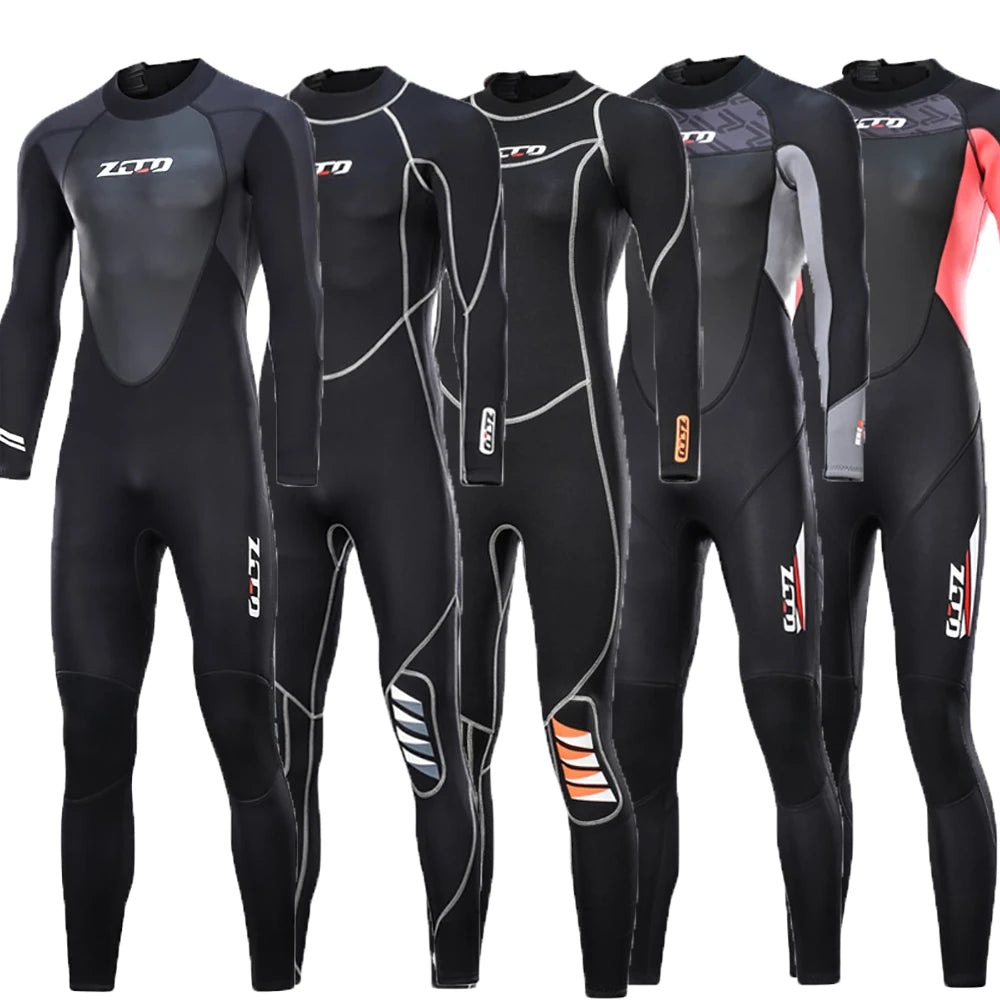 Full Wetsuit for Men Women 3mm Long Wet Suit for Diving Surfing Swimming Water Sport Neoprene Spearfishing One Piece Wetsuits