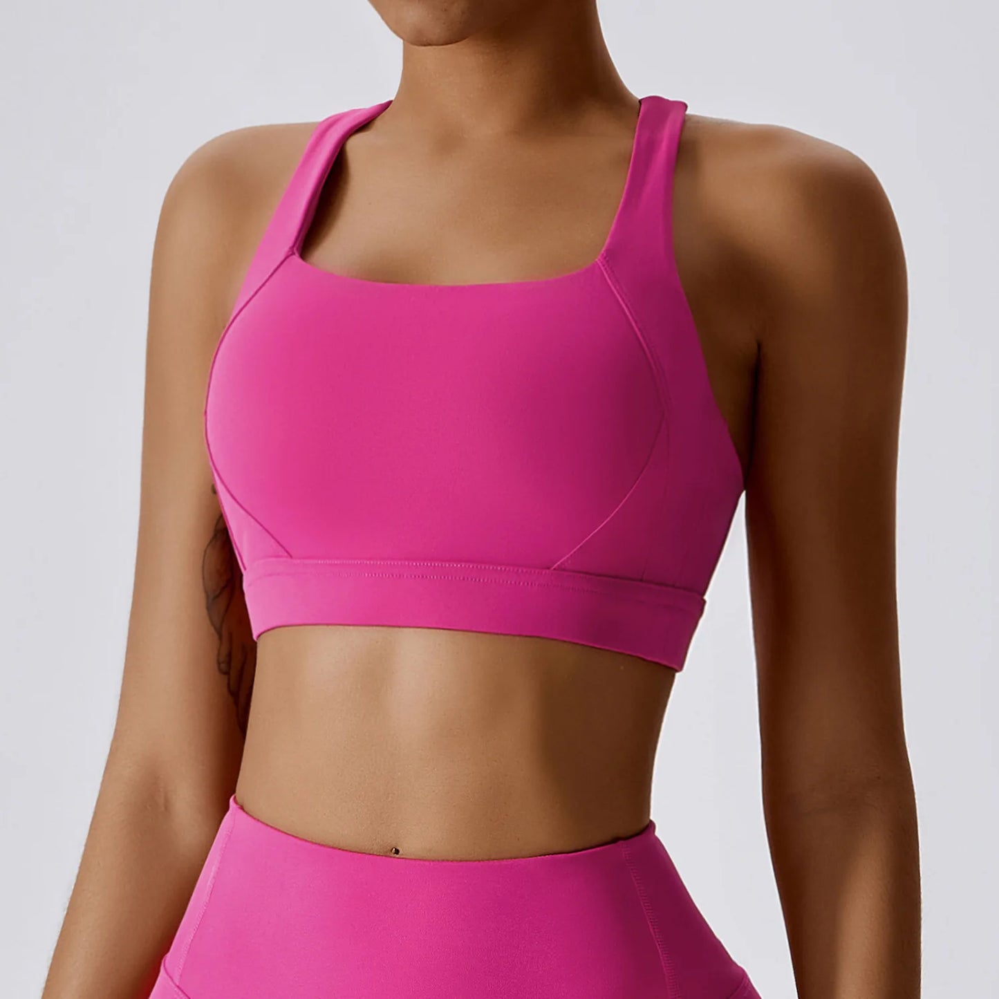 Yoga Set 2 Piece Women Sportswear Workout Clothes Women Sport Set Suits For Fitness Cross Back Bra Seamless Gym Push Up Leggings