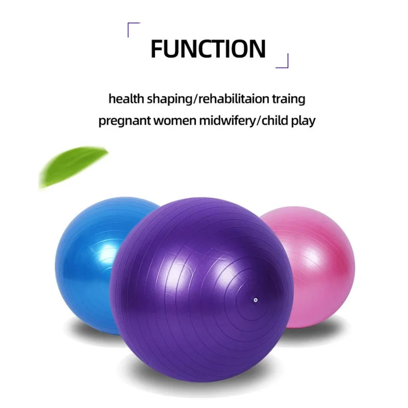 Novas bolas de fitness de pvc bola de yoga engrossado à prova de explosão exercício em casa ginásio pilates equipamento bola de equilíbrio 45cm/55cm/65cm/75cm
