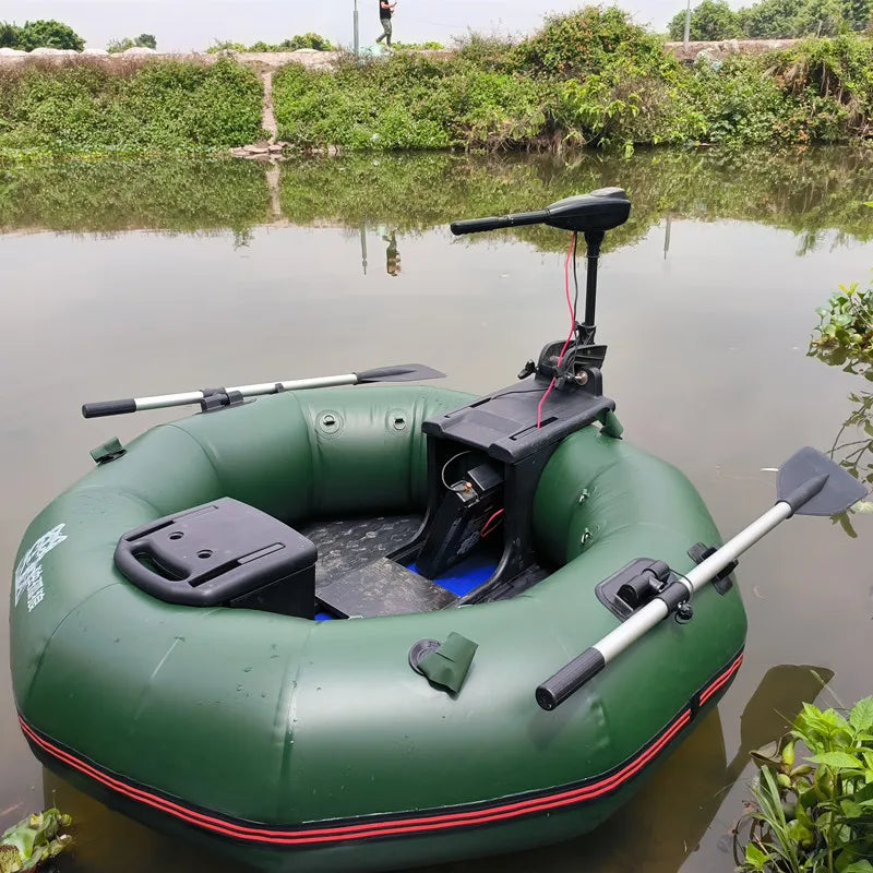 Stable Raft 2-Minute Foldable HDPE Inflatable Fishing Boat, 250kg Capacity Solo Ra ...