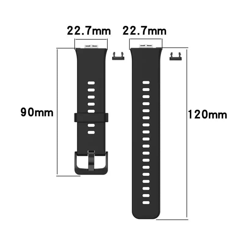 Banda de silicone para huawei relógio ajuste cinta acessórios smartwatch substituição pulseira de pulso correa huawei relógio ajuste 1 presente cinta