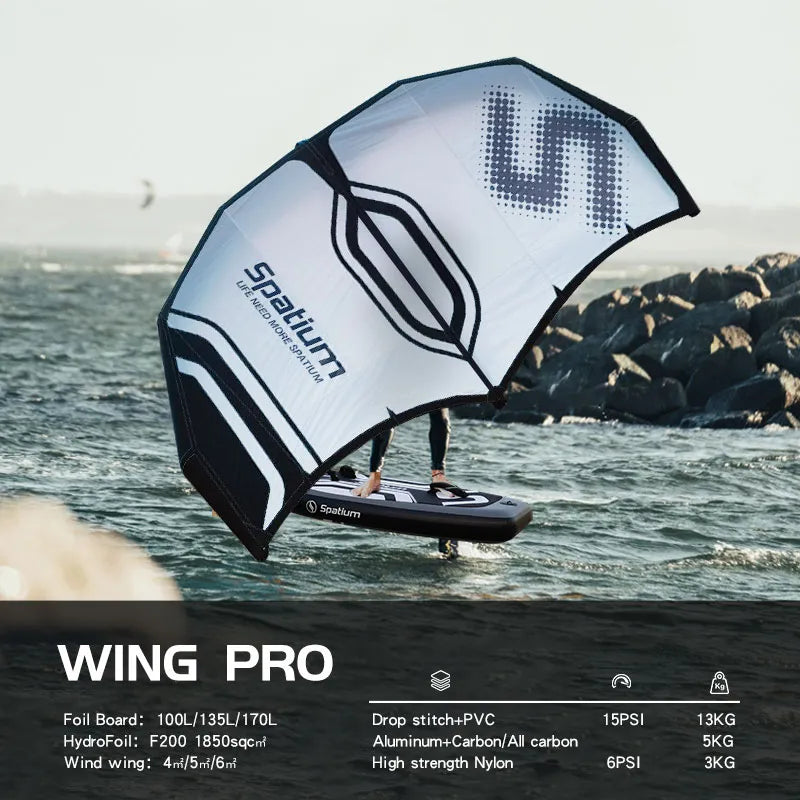 Spatium Surfing Wing Foil Surf Hydrofoil Inflatable Wingfoil Kite Wingsurf 4m/5m/6m