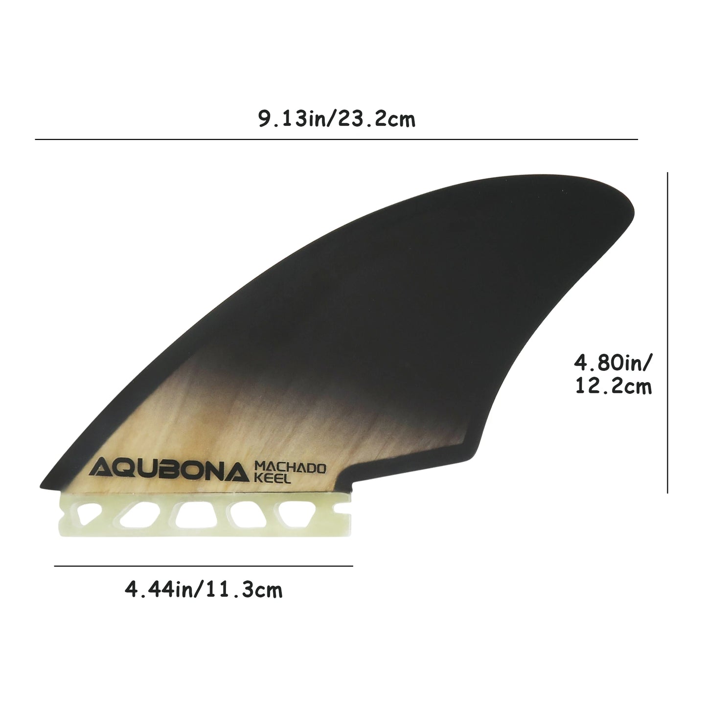 Surfboard Twin Keel Fins (2 Fins) Dual Tab Single Tab Sizes for Longboard Surfboard Funboard