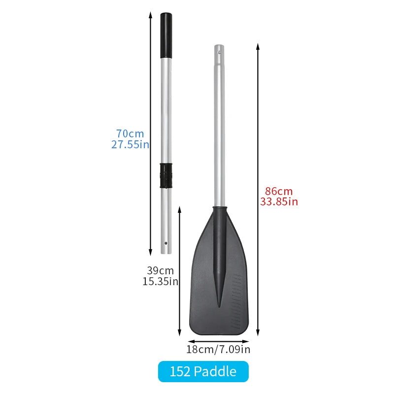 KOETSU 2-Pcs Marine Aluminum Oars. Features an aluminum shaft with nylon blades, for rowboats, kayaks, canoes, and inflatables.