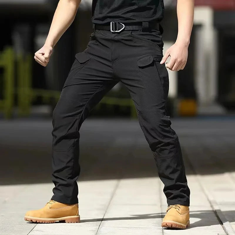 New Tactical Cargo Pants Elastic Outdoor Work Trousers Casual Autumn Waterproof Outdoor Hiking Multi-pocket Wear-resistant Pant