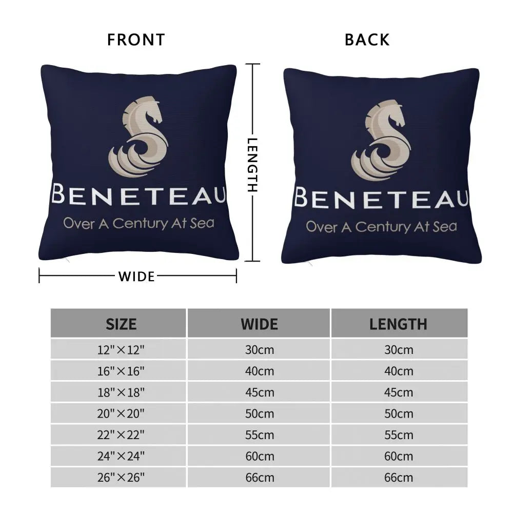 Beneteau Sailboat Sailing Yacht Pillowcase Polyester Pillows Cover Cushion Comfort Throw Pillow Sofa Decorative Cushions Used