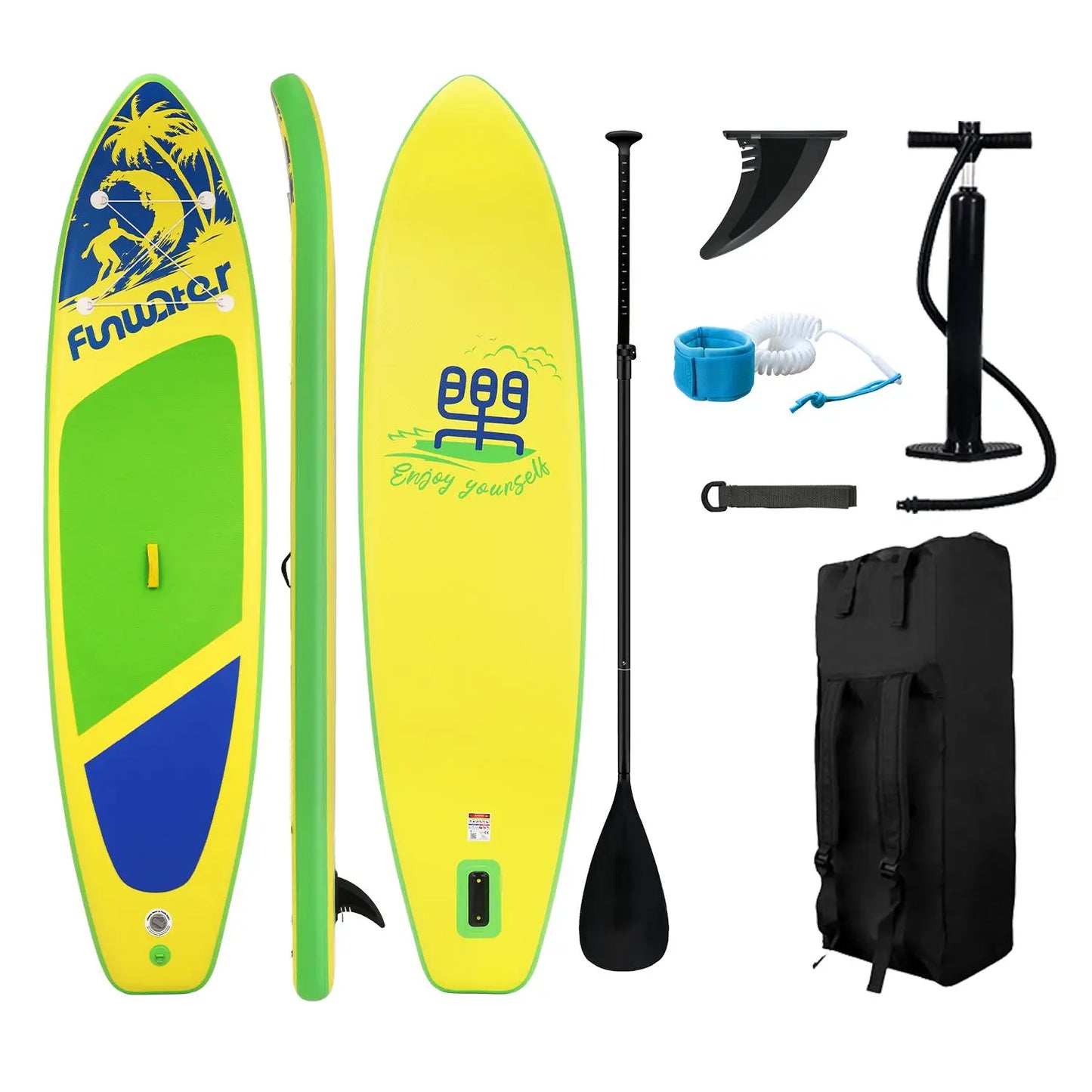 FunWater Stand Up Paddling Board Inflable Paddle Board Non-Slip Water Sport Paddle Board Surf Sup Board