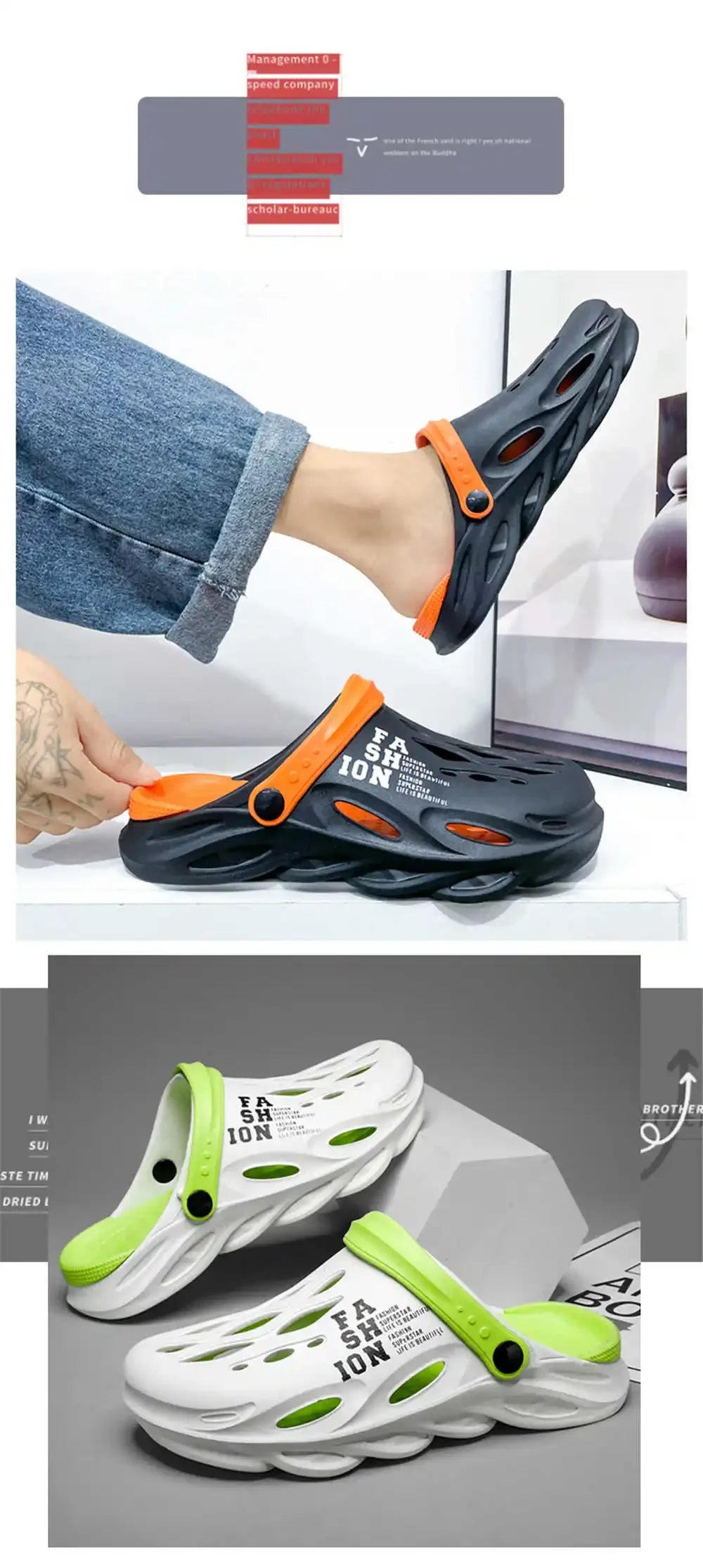 Slip-on Clinical Shoes Man Loafers Male Sandals Adult Slippers Men Sneakers Sport New Arrival Seasonal Funky Footwears