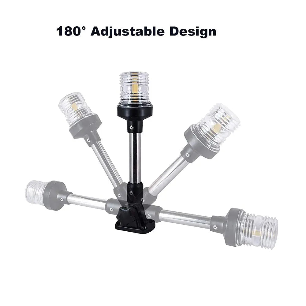 NEW Fold Down 360 Degree LED Boat Navigation Light for Yacht Marine Anchor Light 12~24 V Sailing Signal Light  Boat Accessories