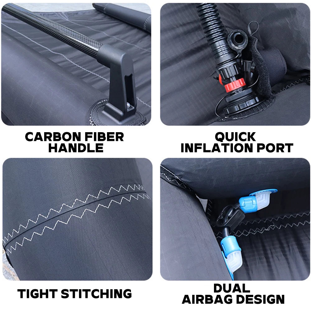 UICE 4.0m² 5.0m² 6.0m² Surfing Wing Foil Wing Soft Handle Surfboard Accessories Surf Hydrofoil Inflatable Wingfoil Bodyboard