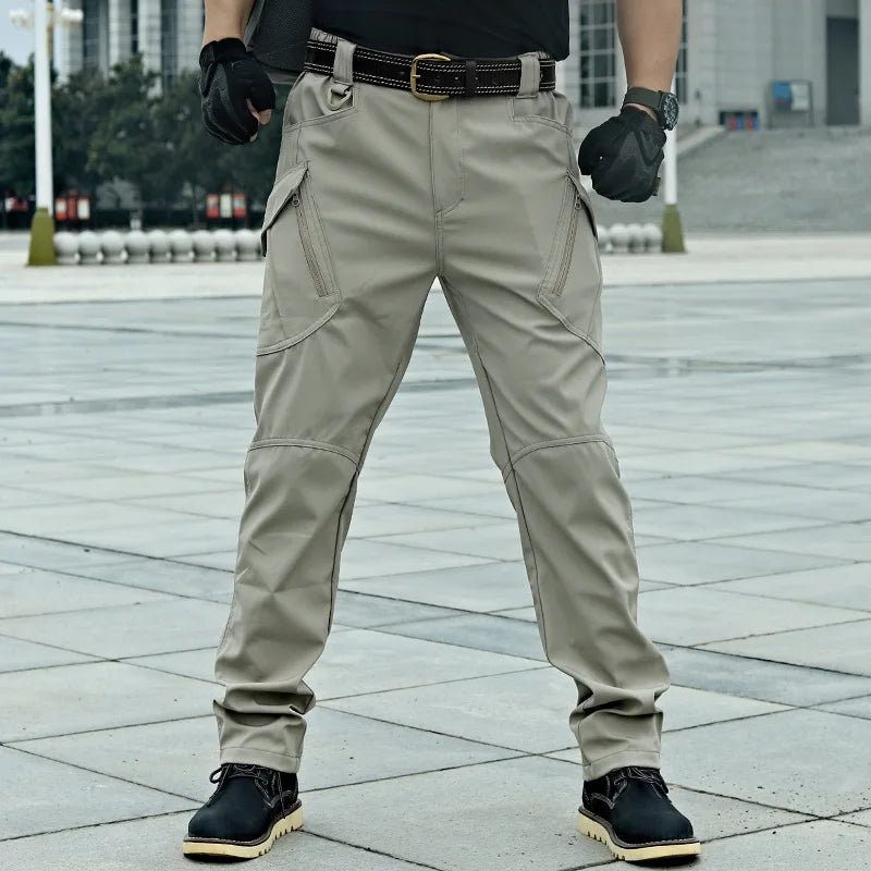 New Tactical Cargo Pants Elastic Outdoor Work Trousers Casual Autumn Waterproof Outdoor Hiking Multi-pocket Wear-resistant Pant