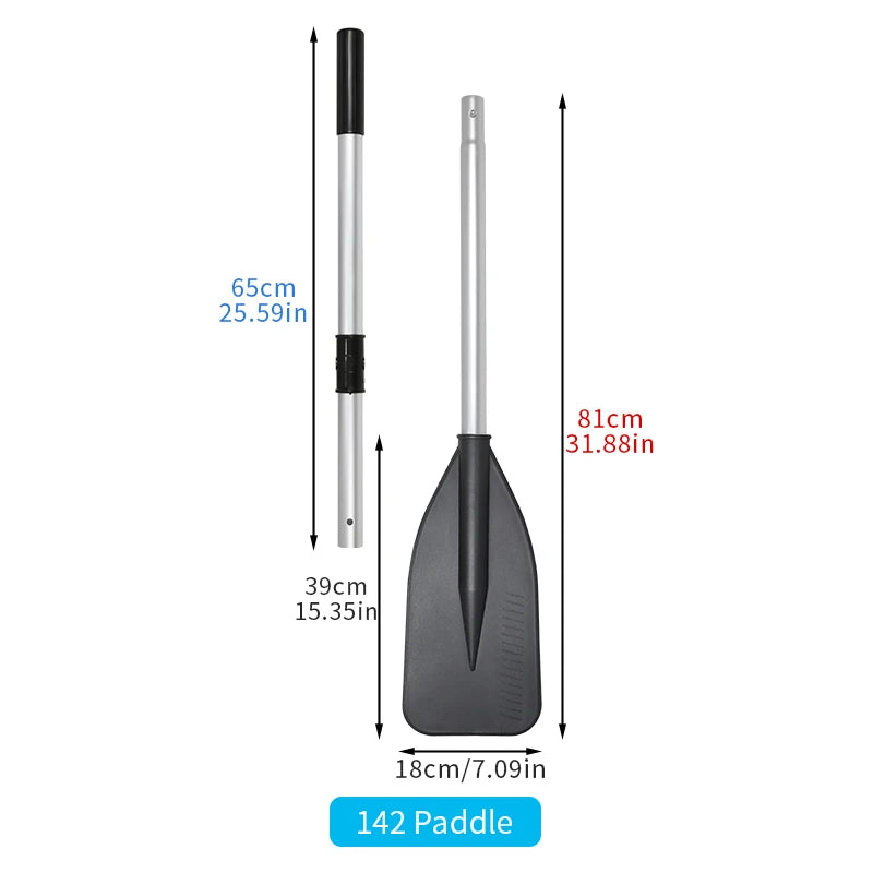 KOETSU 2-Pcs Marine Aluminum Oars. Features an aluminum shaft with nylon blades, for rowboats, kayaks, canoes, and inflatables.