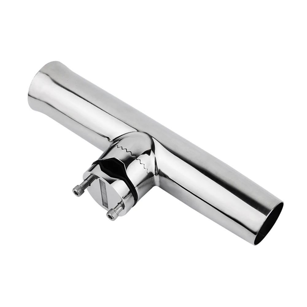 Marine Adjustable Fishing Rod Holder Stainless Steel 360 Degrees Rotation Clamp-on Rail 19-26mm/25-32mm/32-50mm Boat Accessories