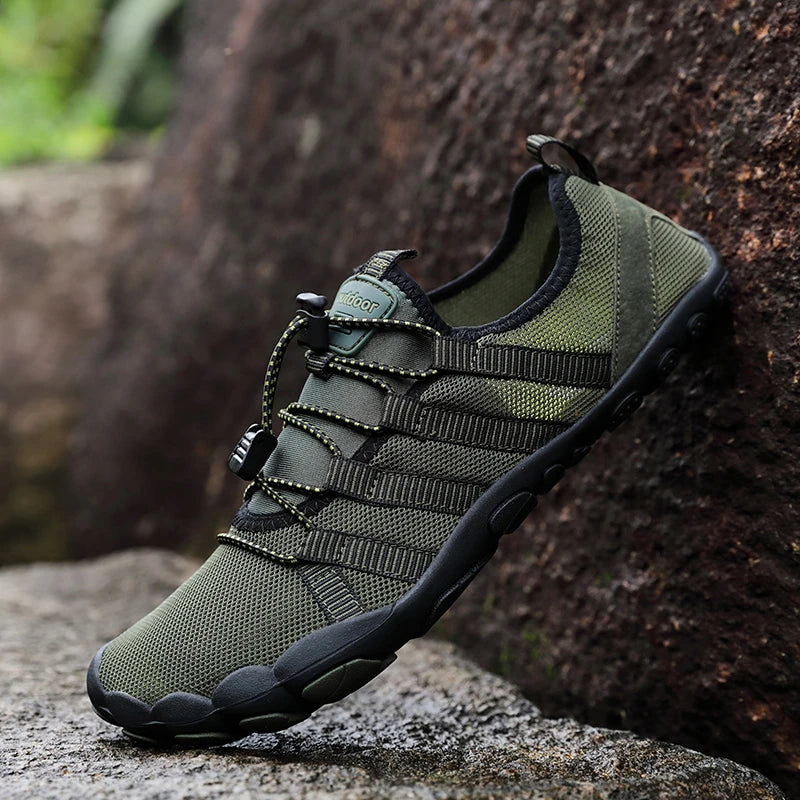 Green Water Shoes For Men Aqua Upstream Shoes New Breathable Mesh Beach Sandals Summer Sport Shoes Women Swimming Shoes Slippers