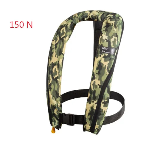 Professional Fishing Vest Self Inflatable Life Jacket Manual Vest Adult 150N 100N Auto Water Sports Rafting Boating Accessories