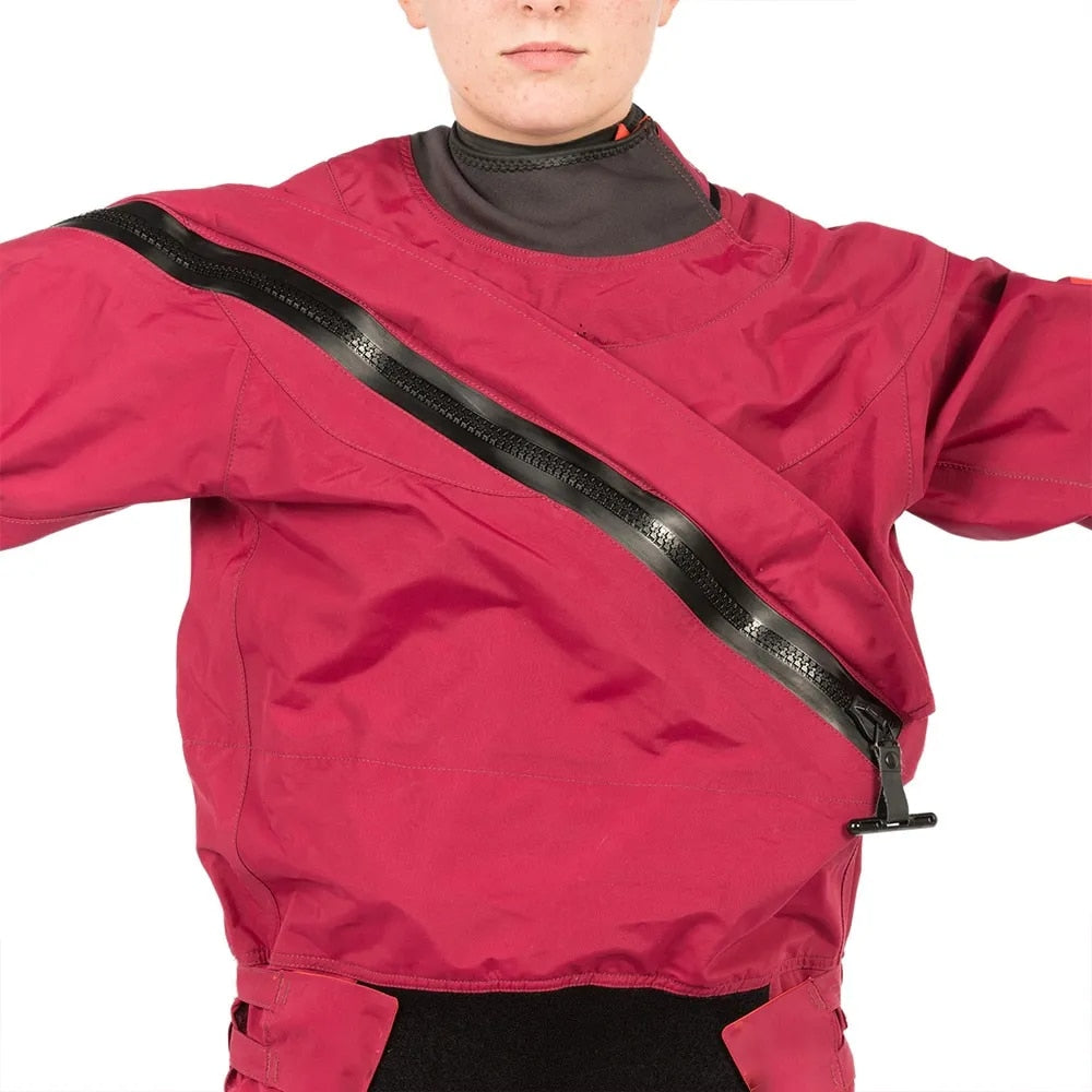 Men's Drysuit 4-Layer Waterproof Poly Dry Suit for Kayak,Raft, SUP In Cold Water Dry Suit for Men