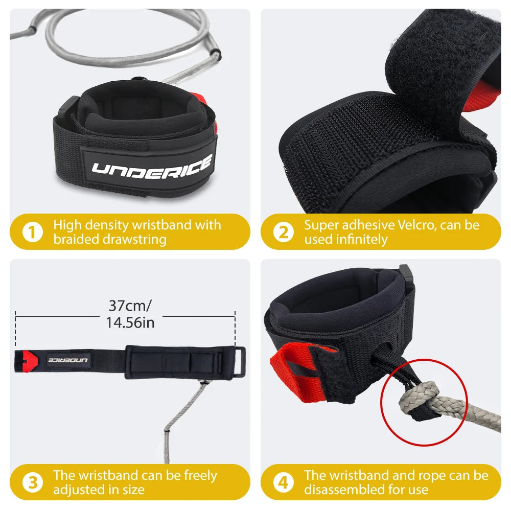 Surf Wrist Leash Wing Foil Surf Wrist Cuff Wing Leash 120/140CM For Wing Foil Accessory Wrist Foil Wing Surf Leash