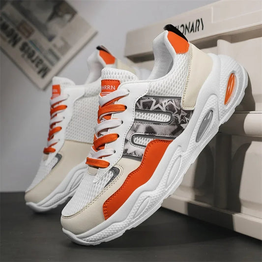 Hot Sale Men's Casual Sneaker Autumn Mixed Color Mesh Outdoor Shoes for Mens Trendy Mans Tennis Sports Lightweight Male Sneakers
