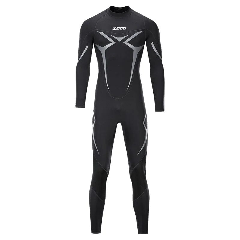 Premium 3MM Neoprene Wetsuit Men One-Piece Suits Keep Warm Surf Scuba Diving Full Suit Swimming Surfing Waterproof Diving Suit