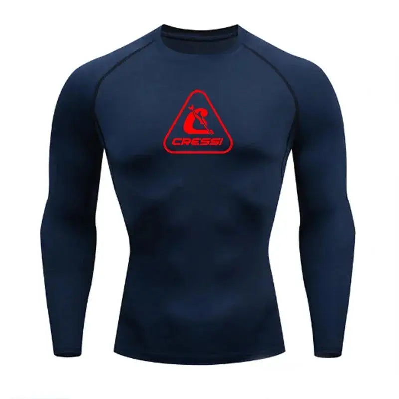 Men Long Sleeve Rash Guards Surf T-shirts UV Protection Swimsuit Surfing Diving Swimwear Swim Surf Beach Clothes Rashguard