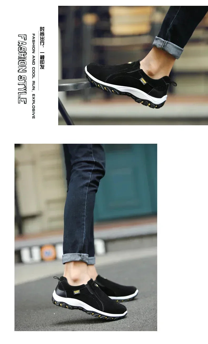 2024 New Outdoor Lightweight Men's Casual Sports Slip-on Walking Shoes Hot Selling Men's Loafers Breathable Flat Shoes for Men