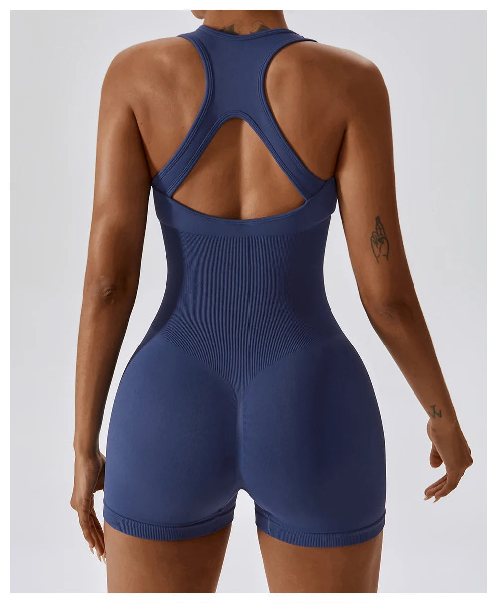 Yoga Set Seamless Gym Clothing Jumpsuit Fitness Female Sports Suits Workout Outfits For Women One Piece Sets Sportswear