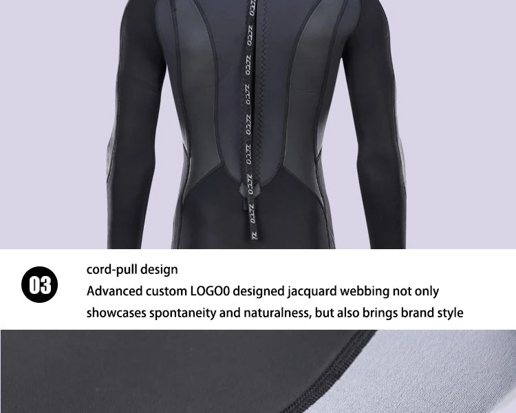 Full Wetsuit for Men Women 3mm Long Wet Suit for Diving Surfing Swimming Water Sport Neoprene Spearfishing One Piece Wetsuits