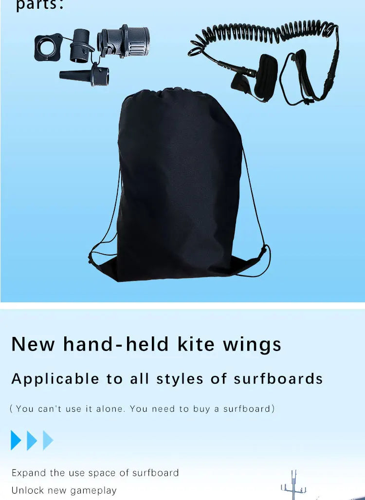 Airo New Design Carbon Handle Hard Inflatable Wing Foiling Favorite Surf Hydrofoil Windsurf Kite Wind Surfer Board Sail Factory
