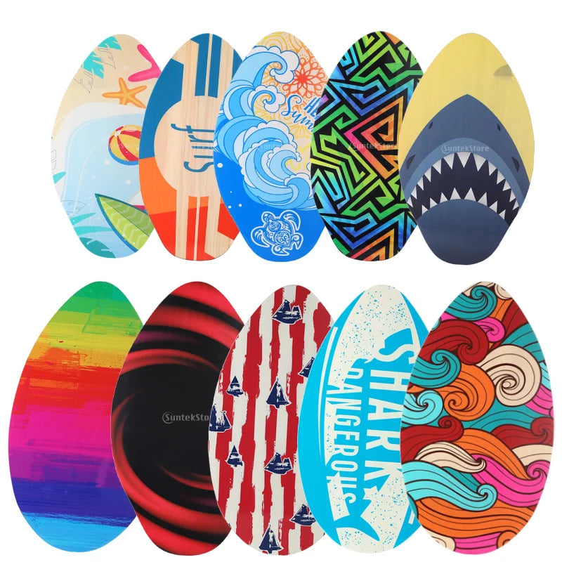 Skimboard Standing Shallow Water Beach Sand Board Small Surfboard Surf Board for Unisex Teens Boy Girls Men Women Water Sports